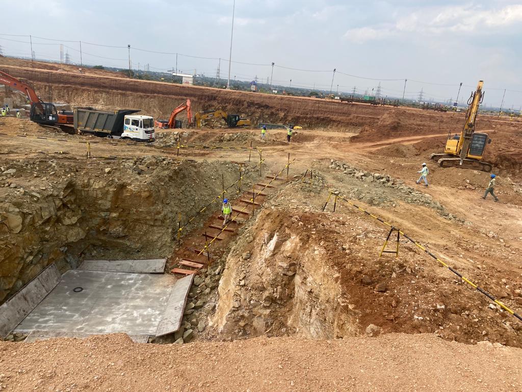 AJR large-scale excavation site